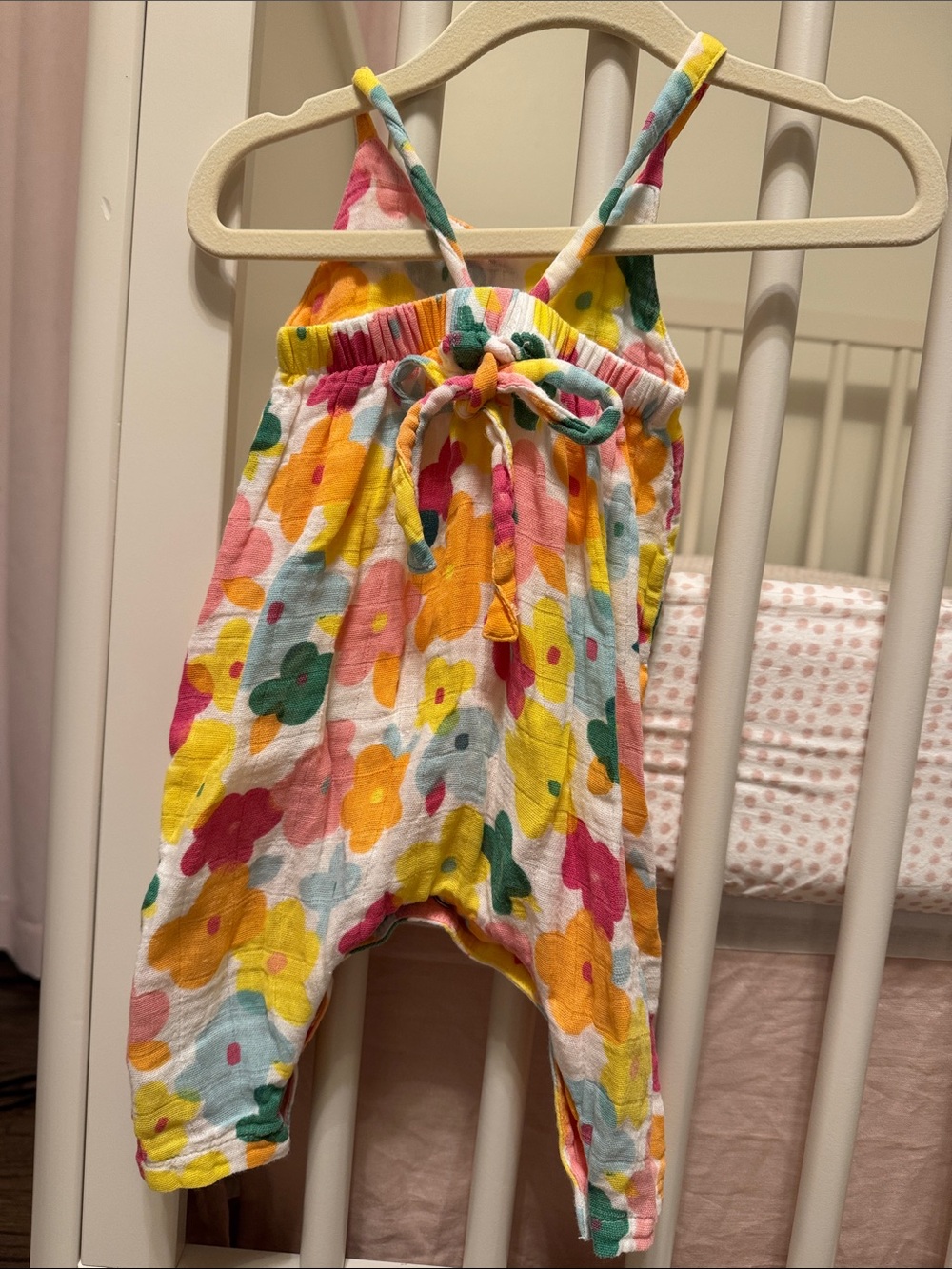 Angel Dear Floral Multicolor Baby Romper